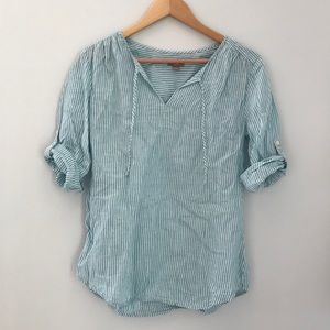NWOT Linen Stripped Shirt
